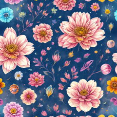 花柄のイラスト７