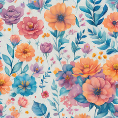 花柄のイラスト　１１