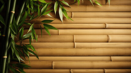 Bamboo background, banner wallpaper