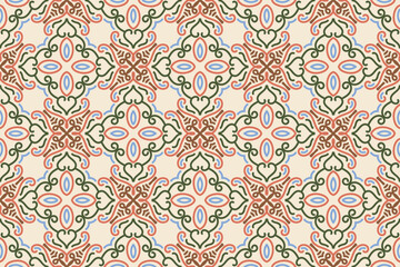 seamless pattern with elegant color