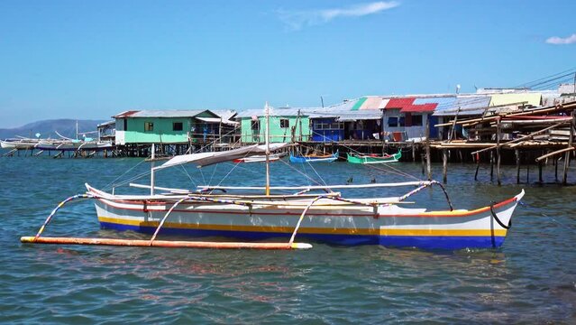 Colorful pump boats are a popular and affordable way for Filipinos to travel and commute between the many islands of the Philippines.