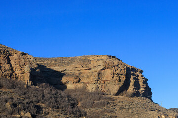 Fototapeta na wymiar northern utah plateaus in the afternoon sun