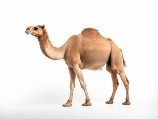 A camel isolated on white