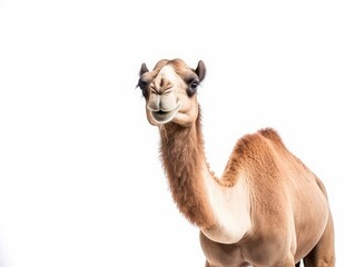A camel isolated on white
