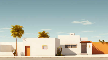 Fototapeta premium MEXICAN HOUSE MINIMALIST
