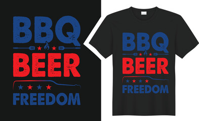 BBQ Beer Freedom T-Shirts design.