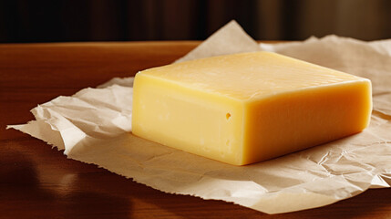 A Variety of Cheese Types on a Rustic Wooden Board, Culinary Cheese Platter