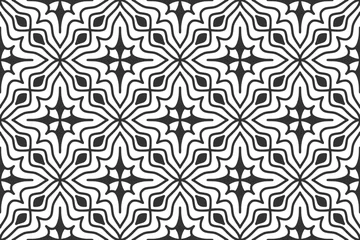 Poster Seamless abstract geometric shape pattern © hendripiss