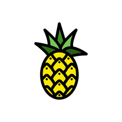 pineapple icon vector design templates