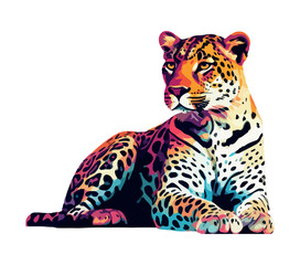 Spotted cheetah, majestic hunter of the savannah