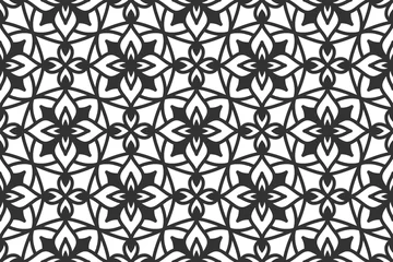 Fotobehang Seamless abstract geometric shape pattern © hendripiss
