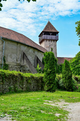 Kirchenburg Gräfenburg Kelling, Cetatea Țaraneasca Calnic, im Sommer bei blauem Himmel, Calnic,...
