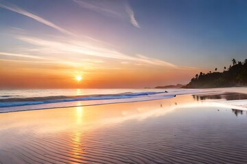 Obraz premium sunset on the beach