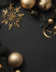 golden christmas ball