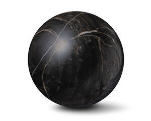黒い大理石の球体