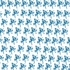 Fototapeta na wymiar Blue and white pattern, background image.