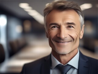 portrait of a smiling businessman