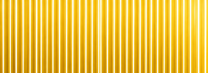 Light yellow and white corrugated metal sheet background, metal. the texture of the corrugated surface.