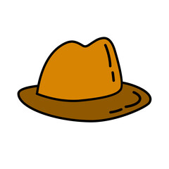 man hat vector element