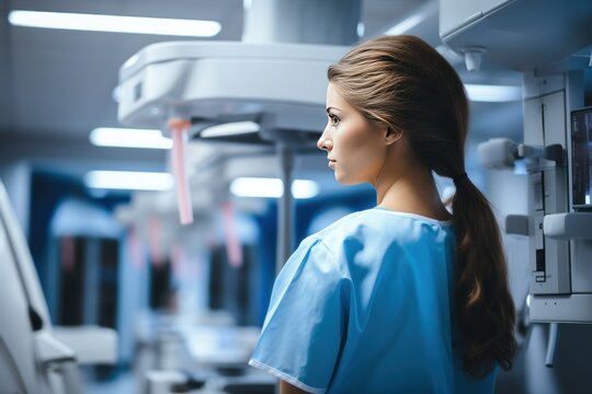 Woman mammogram concept, Generate with AI.