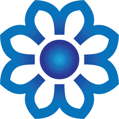 Cornflower simple geometric background vector