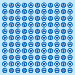 Fototapeta premium Cornflower simple geometric background vector