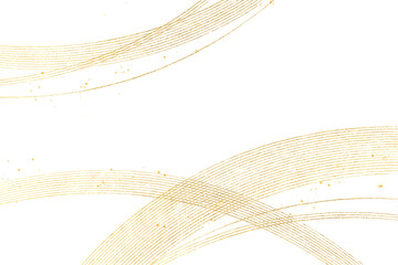 和紙、金色の輪、円形の重なり、和風　（アブストラクト）背景は透明 - obrazy, fototapety, plakaty