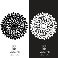 Cornflower simple geometric background vector