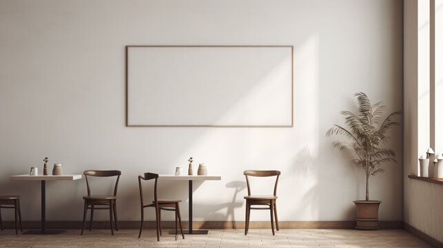 the coffee cafe interior minimalist