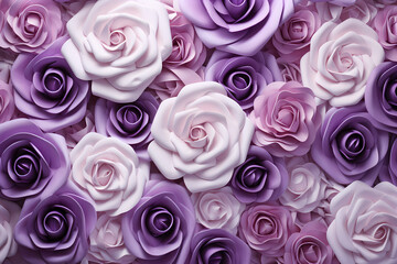 pink purple and white roses, three color roses background