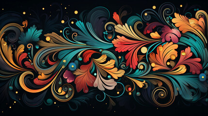 A Vibrant Background Bursting with Colorful Flowers – Nature's Artistic Expression