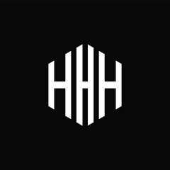 h logo design geometric initial h letter