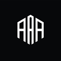 aa logo design geometric initial aa letter