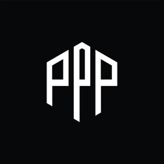 p logo design geometric initial p letter