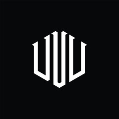 u logo design geometric initial u letter