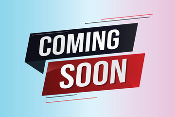coming soon word concept vector illustration with lines 3d style for social media landing page, template, ui, web, mobile app, poster, banner, flyer, background, gift card, coupon, label, wallpaper	
