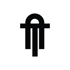 ta logo design initial letter