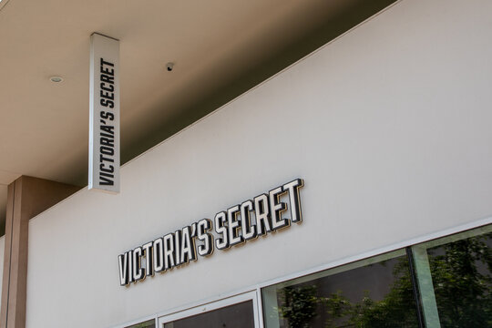 victoria secret sign text facade shop and logo brand store on entrance boutique fashion clothes in main street