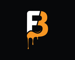 Water drop fuel or oil 'BF' Logo  Design.