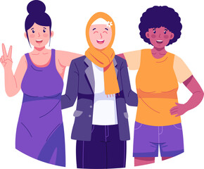 Women Day's Character Illustration