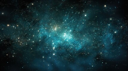 Fototapeta na wymiar Starry sky with a large cluster of stars.