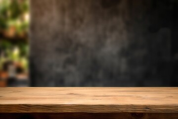 bar splay blurred wood your night shop dark front background background coffee montage Empty productsMock used wooden table splay blur can bokeh abstract table of wooden - obrazy, fototapety, plakaty