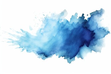 draw abstract background element brushstroke drawing paint design blot Isolated dash watercolor brush Abstract colours blot blue background blue frame painting i painted watercolor acrylic flourish - obrazy, fototapety, plakaty