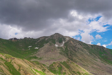 clouds over the mountains