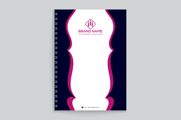 Black shape notebook cover design