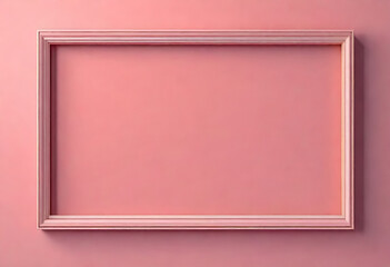 Fototapeta premium Empty frame mock-up in minimal style