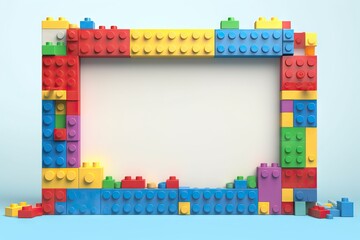 blank square block card blocks build banner birthday bricks brick activity border many-coloured Frame rectangle background colorful template coloured childhood frame connection toy toy empty children