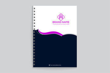 Modern professional notebook cover design