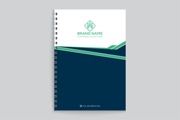Modern notebook cover design template