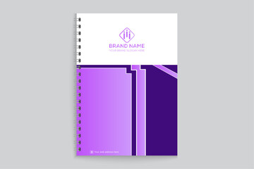 Creative and professional notebook cover template